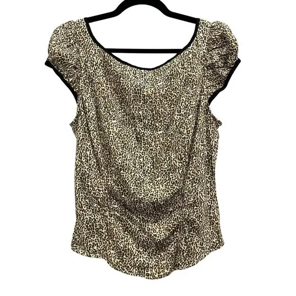 Free People x REVOLVE Cheetah Baby Blouse Large NWT - Picture 3 of 6